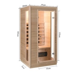 Saulo Sauna a infrarossi in abete rosso 1 posto VerySpas