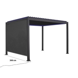 Rideau Store Latéral Pergola Bioclimatique ELEC Habrita 3m