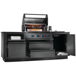 Cuisine extérieure OASISᴹᴰ 105 Napoleon Matte Black Série 700 latéral Sizzle Zoneᴹᴰ
