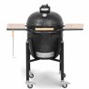Kamado Monolith Basic Schwarzer Grill mit Wagen