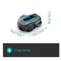 Gardena Smart Sileno Free Robot cortacésped sin cable delimitador 800m2