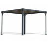 Pérgola Milano 3x3m alumínio cinza e policarbonato Canopia