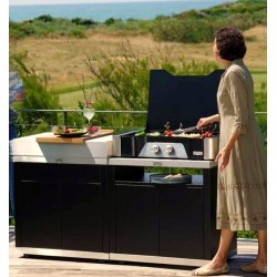 Plancha de gas Exclusive 260 DUO L 78 x P 49 cm Le Marquier