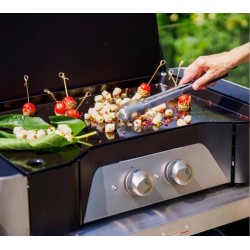 Plancha de gas Exclusive 260 DUO L 78 x P 49 cm Le Marquier