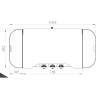 Exklusiv 375 XL DUO 78 x T 49 cm Le Marquier