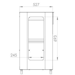 Le Marquier Exclusive 375 XL DUO Gas-Bügeleisen auf Wagen