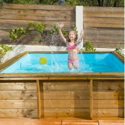Tropic Junior Above-Ground Wood Pool 226x226 Bwt