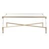 Mesa de Centro DKD Home Decor Metal Acrílico Glamour (120 x 70 x 45 cm)