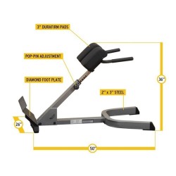 Post hyper extension 45 ° GHYP345 Body-Solid