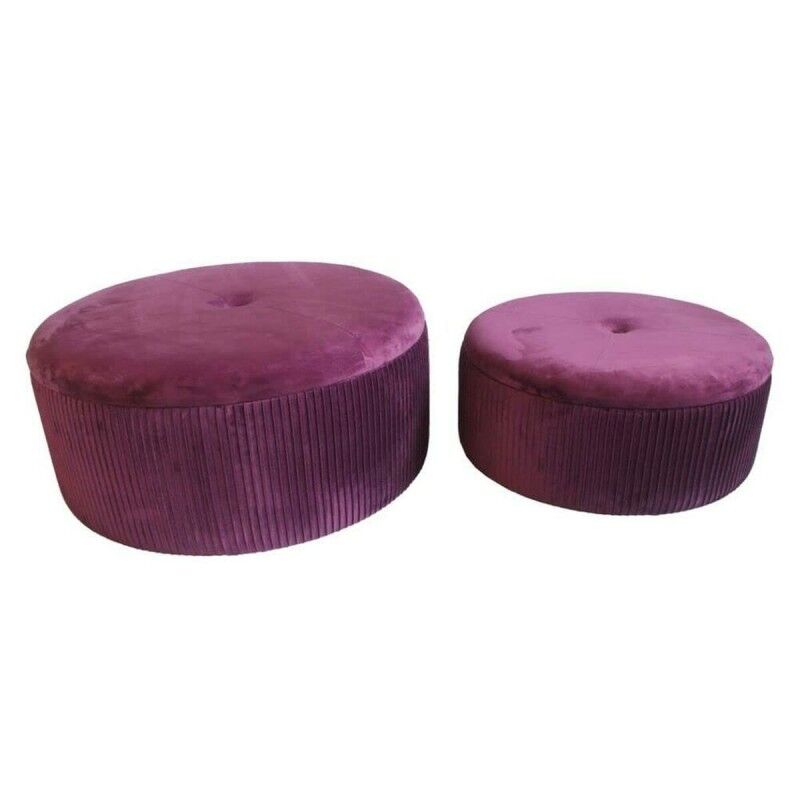 Fußstütze DKD Home Decor Polyester MDF Burgunderrot (70 x 70 x 28 cm) Fußstütze DKD Home Decor Polyester MDF Burgunderrot (70 x 70 x 28 cm)