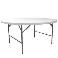 Mesa Plegable Blanco HDPE 154 x 154 x 74 cm