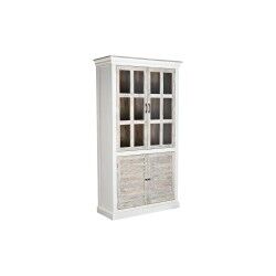 Stand Espositore DKD Home Decor 110 x 45 x 200 cm Cristallo Alluminio Legno di mango