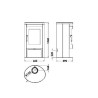 Poêle à bois Panadero Oval 3 Stones Ecodesign 8.7 kW