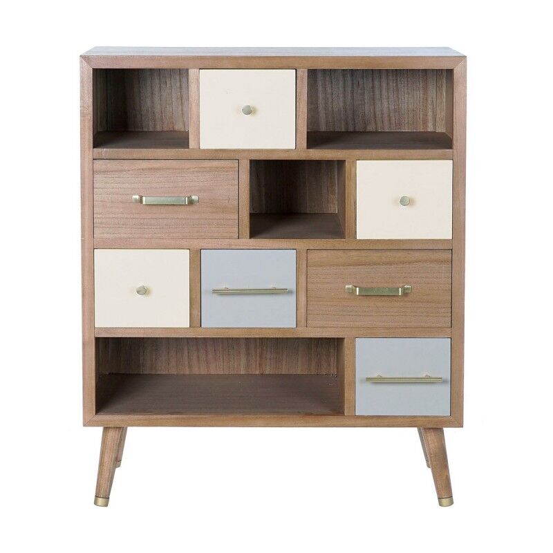 Ladenkast DKD Home Decor Natuurlijk Metaal Wit Crème Melamine (76 x 34 x 94 cm) Ladenkast DKD Home Decor Natuurlijk Metaal Wit Crème Melamine (76 x 34 x 94 cm)