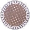 Tavolo aggiuntivo Persea Bianco Marrone Ceramica 90 x 90 x 75 cm