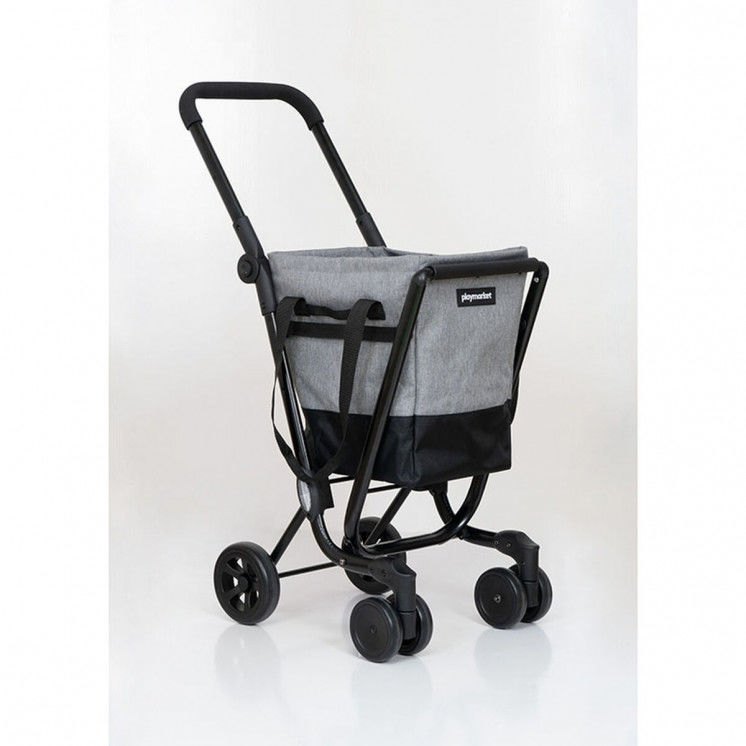 Shopping cart Playmarket Black/Grey With wheels Foldable