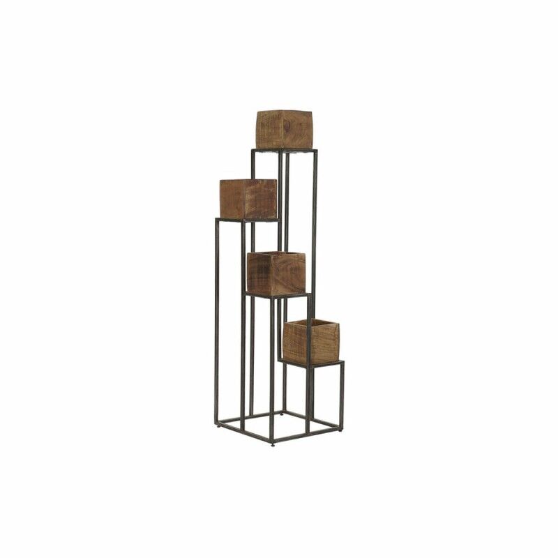 Grondlegger DKD Home Decor Bruin Zwart Multicolour Hout Metaal Modern 40 x 40 x 120 cm 40 x 40 x 138 cm Grondlegger DKD Home Decor Bruin Zwart Multicolour Hout Metaal Modern 40 x 40 x 120 cm 40 x 40 x 138 cm