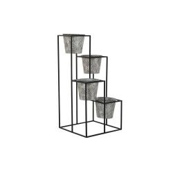 Vaso DKD Home Decor Grigio Metallo Consumato 34 x 34 x 71 cm Rotondo