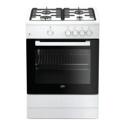 Cocina de Gas BEKO FSG62000DWL Negro/Blanco